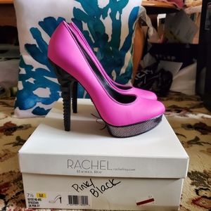 Never Worn Rachel Roy Pink and Black Pumps